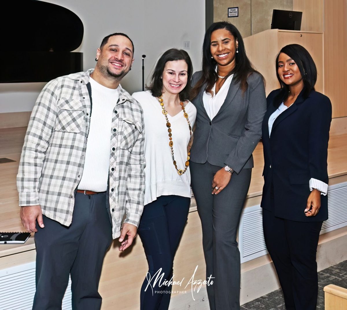 Alesha Taylor with attendees